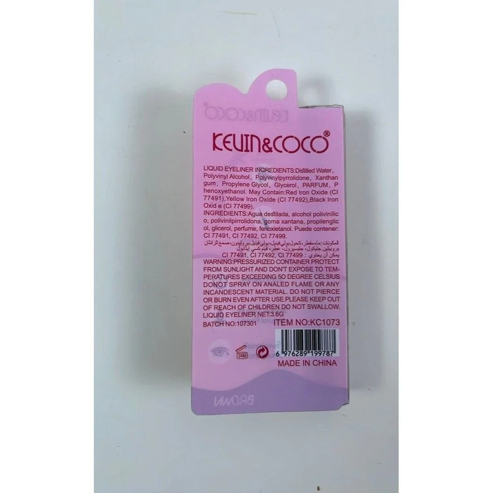 Kevin & Coco Liquid Eyeliner - Brown Micro Definer Highly Pigmented Long Lasting